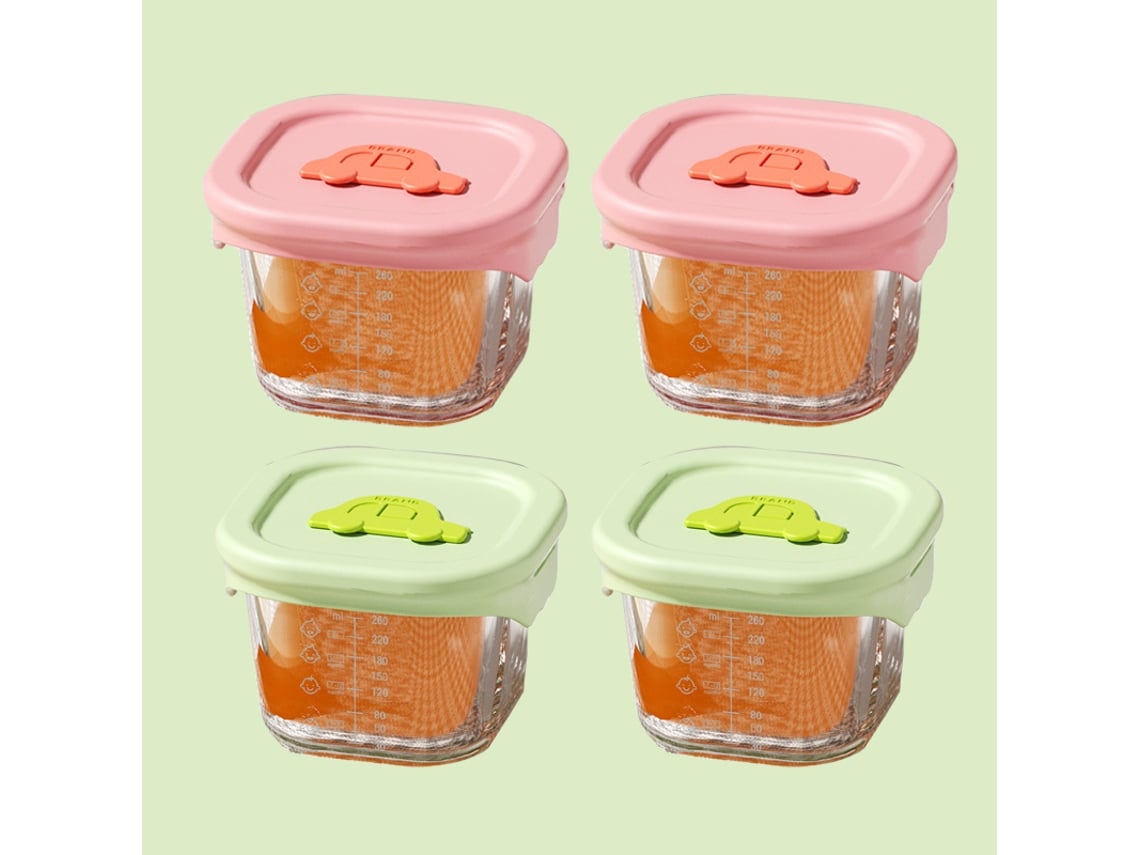 Conjunto De Recipientes Para Comida De Bebê Digitallab