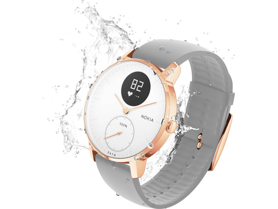 Relógio Desportivo NOKIA Steel HR36mm (Bluetooth - Até 25 meses de autonomia - Cinzento)