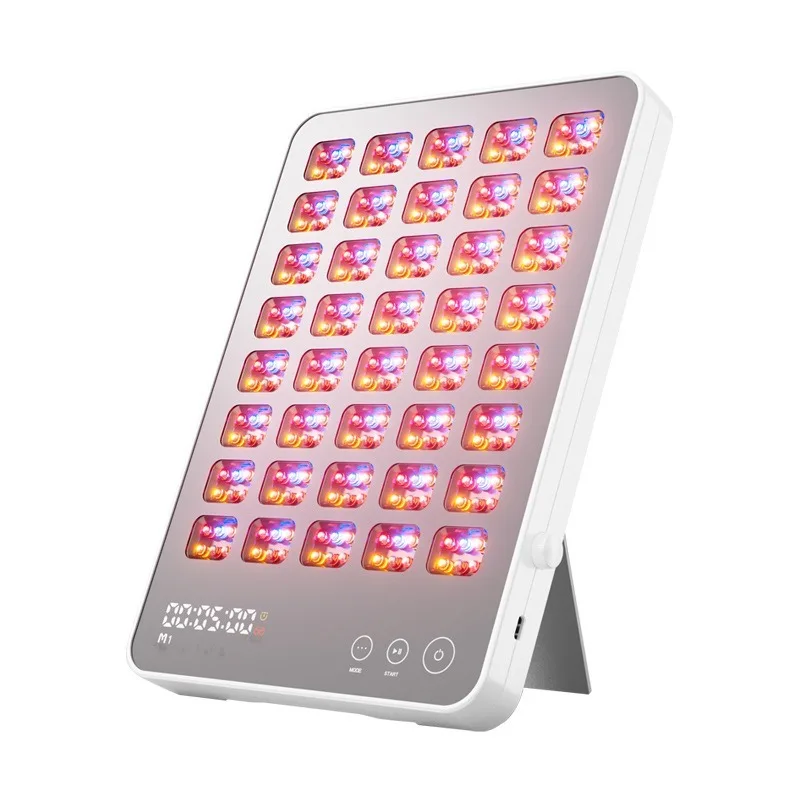 (prateado) Painel De Terapia De Luz Vermelha Para Cuidados Com A Pele, Dispositivo De Beleza Recarregável