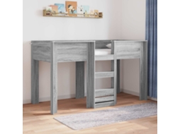Vidaxl Beliche Para Crianças Cinza Sonoma 75 X 190 Cm