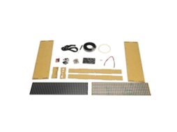 Kit de Soldadura de Relógio Digital Rgb Ajustável por Voz com Matriz de Pontos 32x8 Projeto Eletrônico S/MARCA
