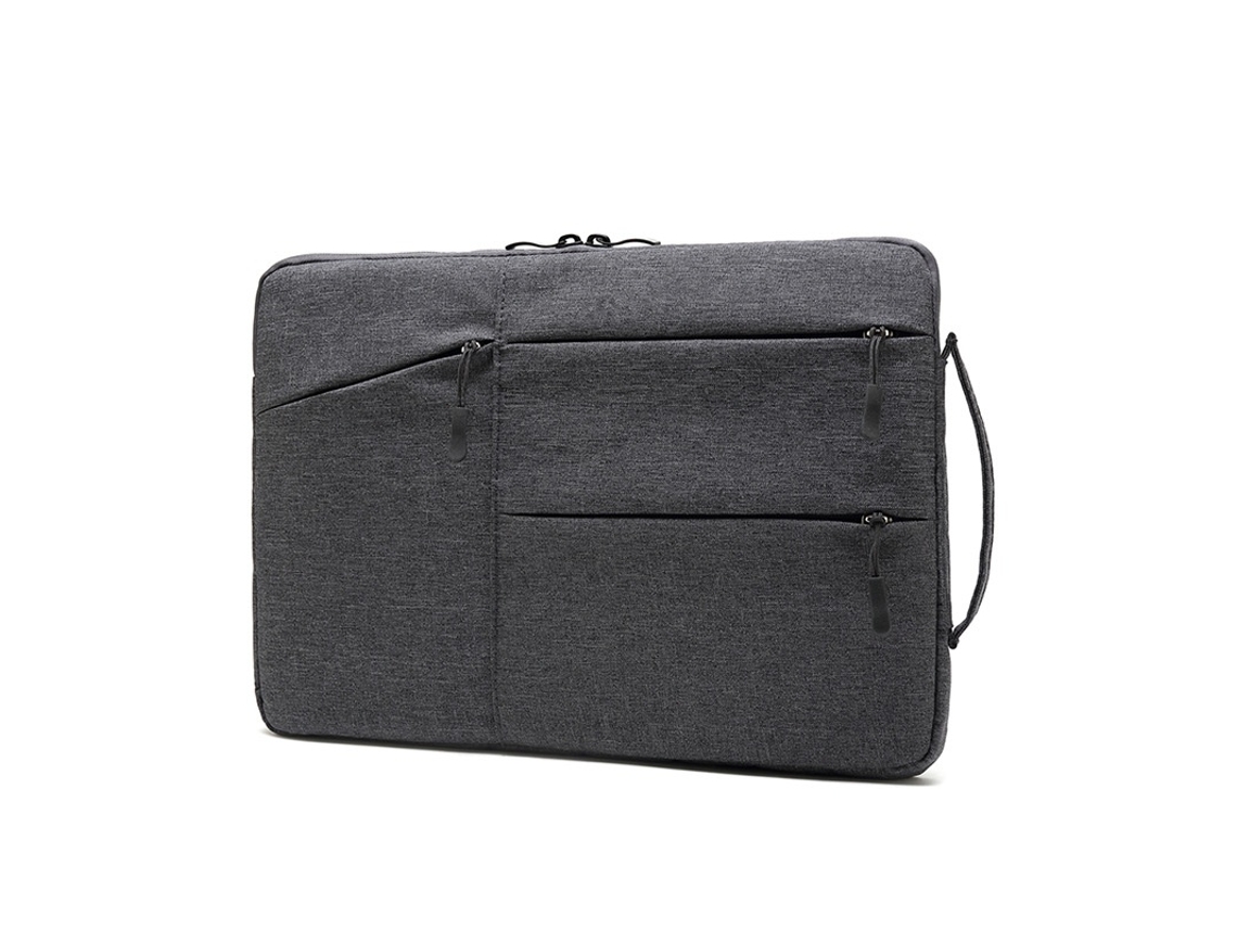 Elysve Bolsa Para Portátil, 15,6 Polegadas, Lona, Antichoque 360°, Cor Cinzenta Escuro