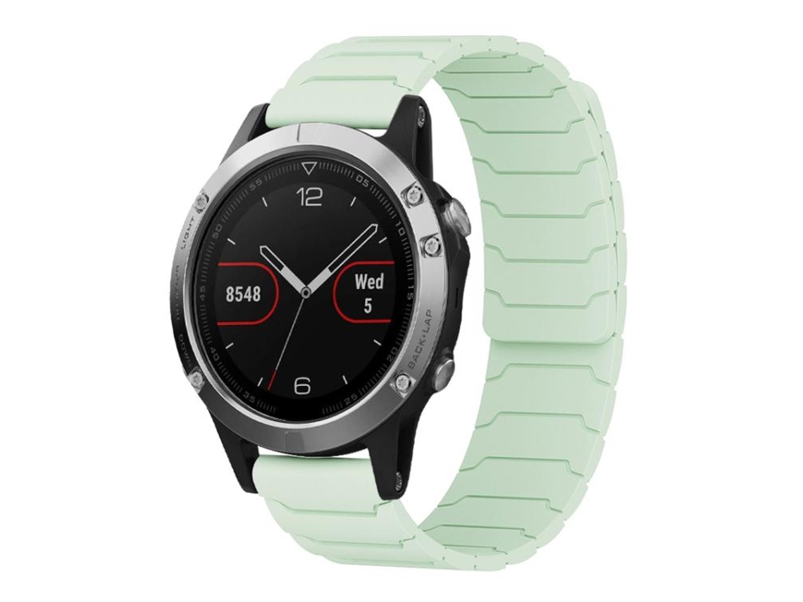 Bracelete para Garmin Silicone com fivela de parafuso e liberação rápida preto e vermelho XIAOMOYU (22mm)