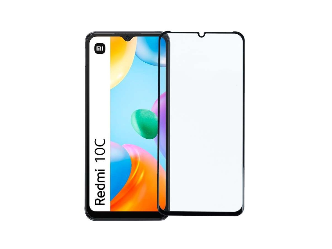 Película De Vidro Temperado Completa Preta Para Xiaomi Redmi 10c