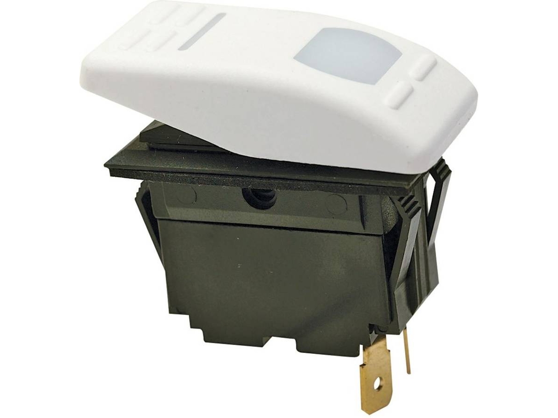 Interruptor SEACHOICE Rocker Switch On-Off Spst Illuminated Branco