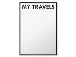 Magnetic Glass Board My Travels For The Hall Espelharte (70x100 Cm)