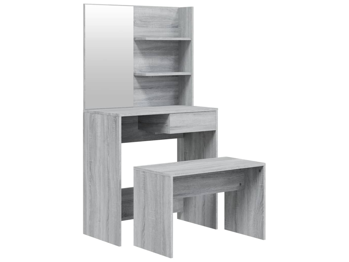 Dressing Table Set, Dressing Table Sets Vidaxl Cinzeto Madeira Processada (n/a)