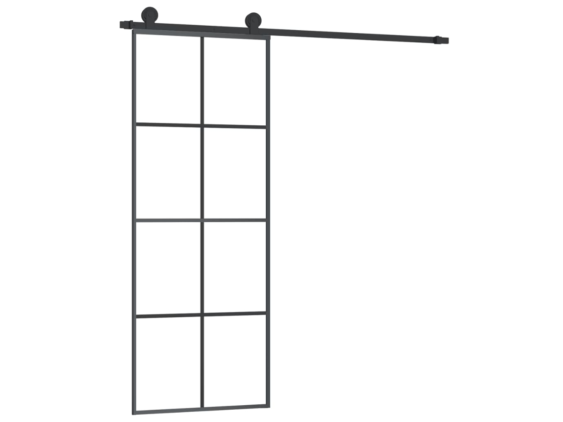Sliding Door, Sliding Doors Vidaxl Preto Vidro (76 X 205 Cm)