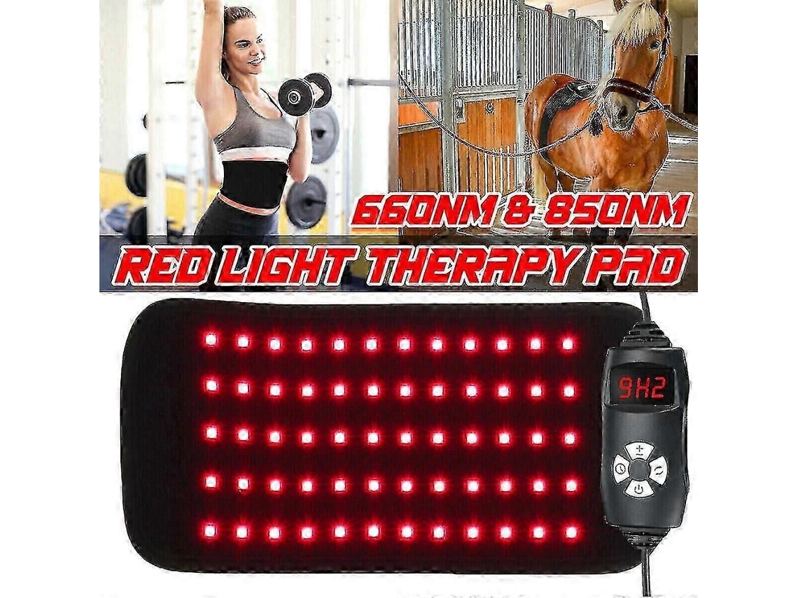 Cinta De Terapia Com Luz Vermelha De 660 Nm E Infravermelha Próxima De 850 Nm Para Alívio Da Dor Na Cintura.