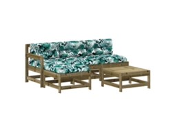 Garden Lounge Set, Garden Lounge Sets Vidaxl Marrom Madeira De Pinho Impregnada (n/a)