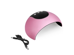 Lâmpada De Cura Uv Led Para Unhas 24w Com Sensor Automático Secador De Esmalte Em Gel Arte De Unhas Rosa