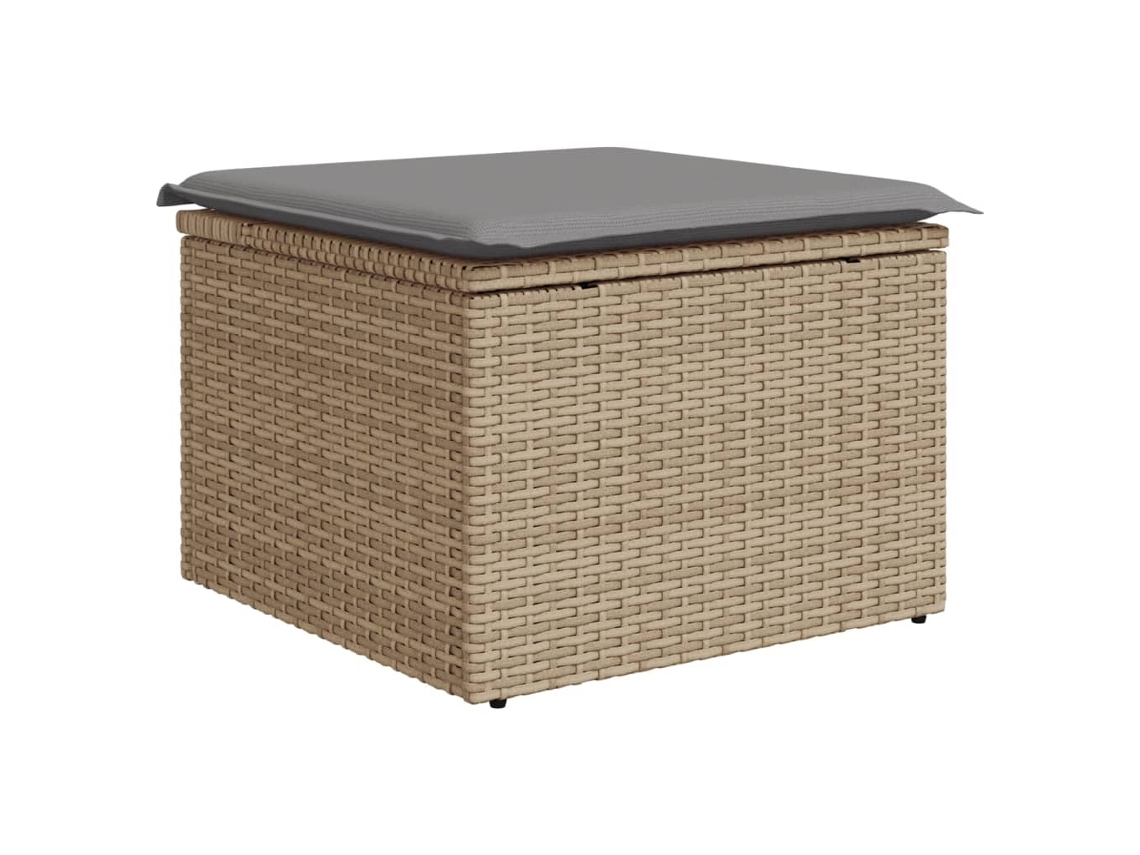 Garden Stool, Garden Stools Vidaxl Bege Rattan / Vime (n/a)