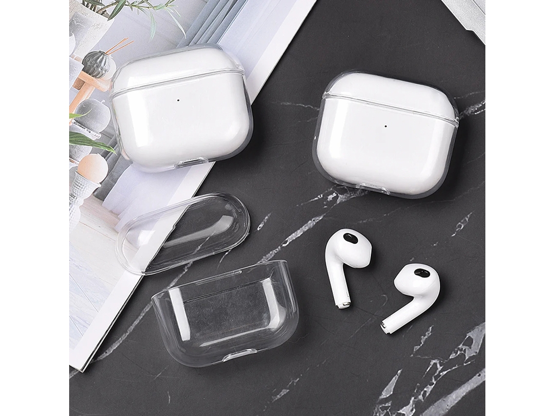 Capa De Fone De Ouvido Crystal Cute Para Apple Airpods 3 2 1, Capa Protetora Rígida Transparente Para Airpod Pro 1º E 2º Carregador Vayotoy