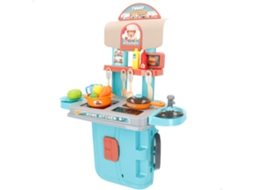 Mala De Cozinha De Brincar 3 Em 1 Com Acessórios My Home Colorbaby