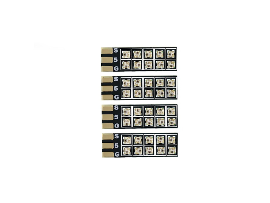 Fita Led Hglrc Longxl de 13 Mm, Tamanho Pequeno, Programável e com Mudança de Cor, para Drones de Corrida Fpv. MDUG
