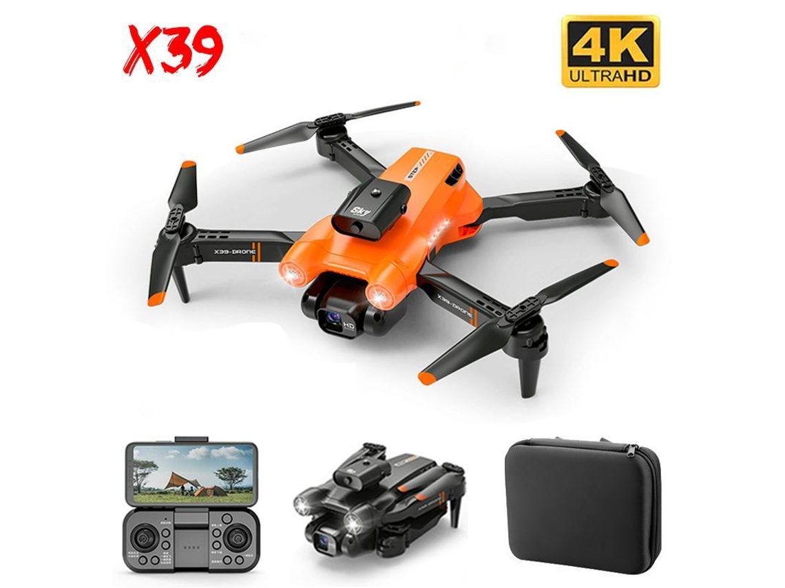 X39 Mini Drone Bestvite Com Câmera 4k 360° Para Evitar Obstáculos (duração Da Bateria 15 Min Laranja)