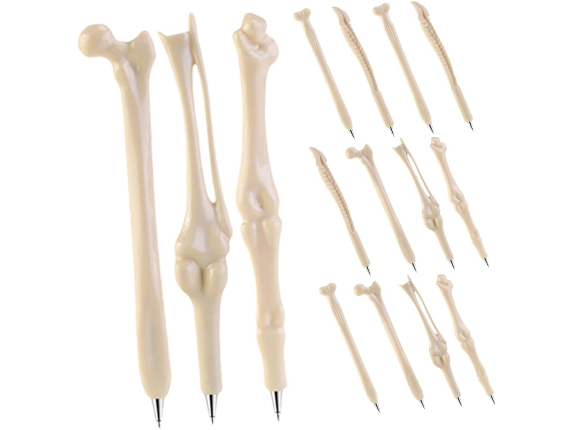 Conjunto de 15 Canetas Esferográficas para o Halloween, Material Escritório Original Médicos, Escrita Suave e