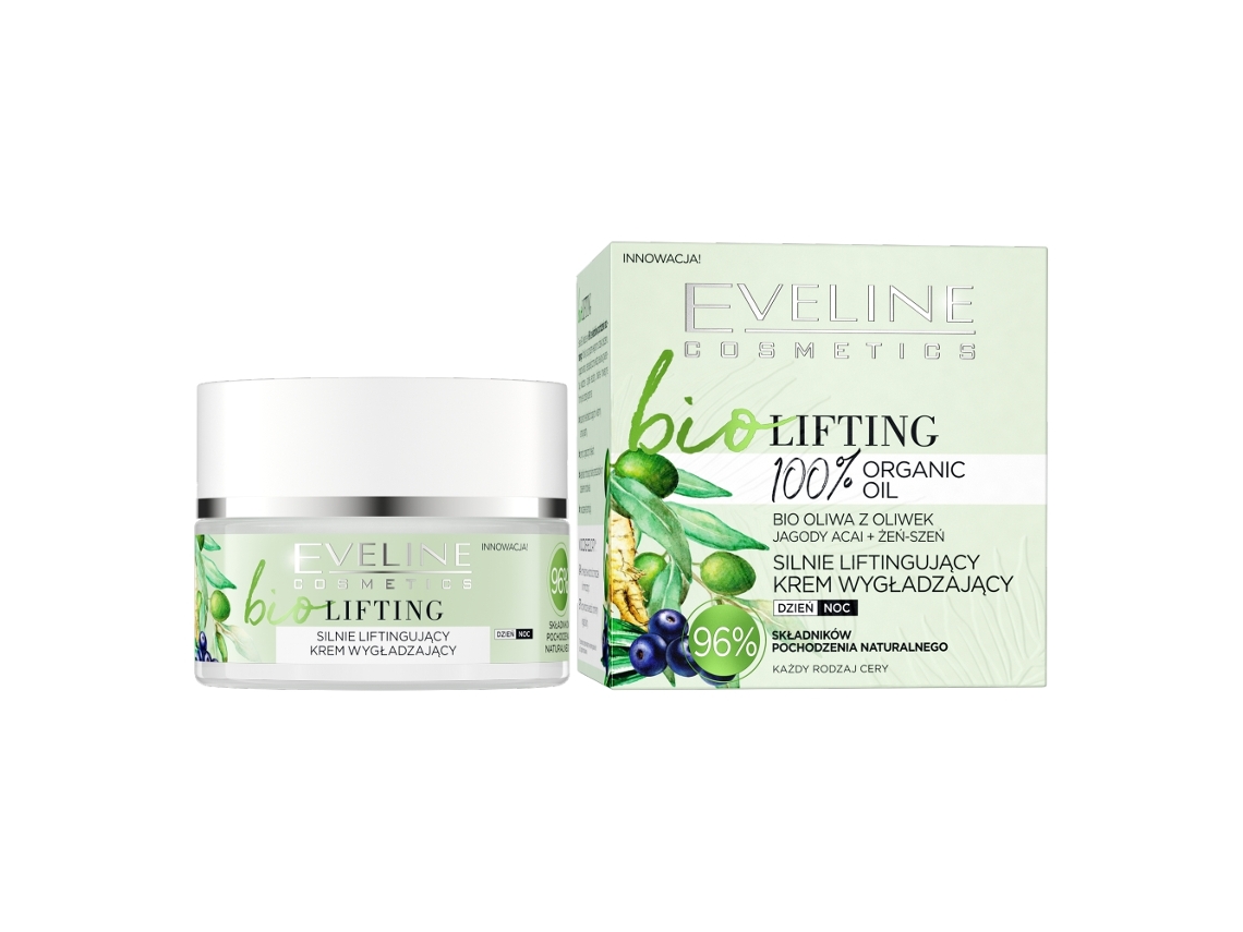 Eveline Bio Lifting Creme Suavizante 50ml Fórmula Antienvelhecimento Intensiva Eveline Cosmetics