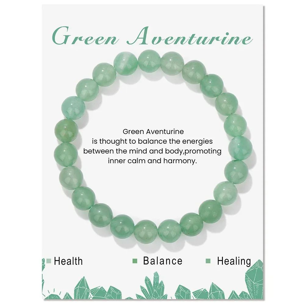 Pulseira de Hematita Magnética Natural , Joia para Meditação Dos Chakras MDUG (aventurina Verde 19cm)