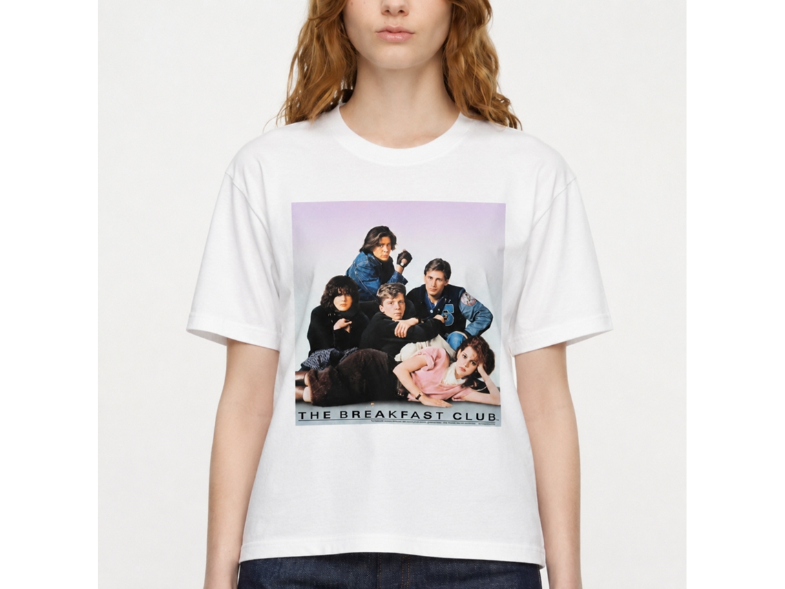 Rockinstone Breakfast Club Movie Pic White Adult T-shirt Size:xxl