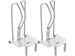 Clips Para Notas Zerodeko 2em Metal Prateado Caixa Registradora Instalação Rápida E Fixação Segura Em Ambientes