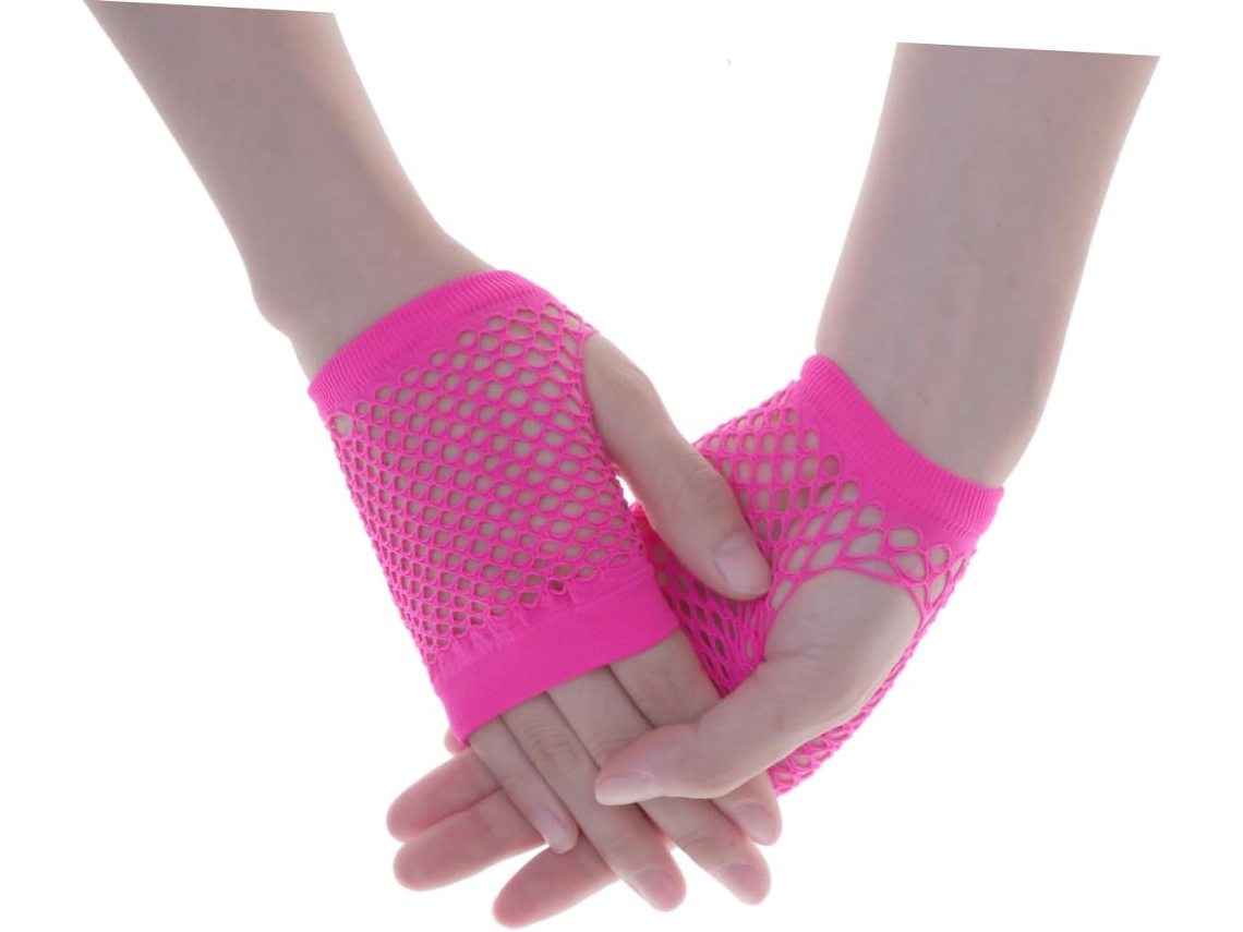 12 Pares De Meias Arrastão Sem Dedos Para Festa À Fantasia E Dança, Cores Sortidas
