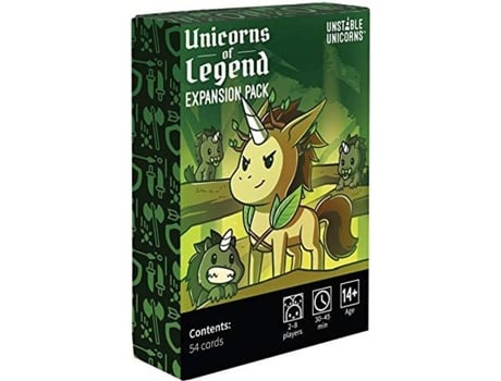 Jogo de Cartas  UNSTABLE UNICORNS Unicorns of Legend Exp. (Inglês - Idade Mínima: 14)