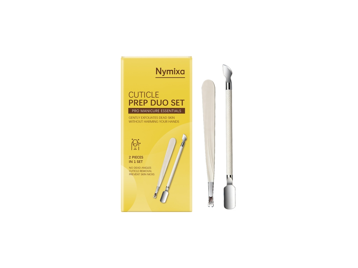 Conjunto Cuidado Cutículas Nymixa Limpeza Profunda Unhas