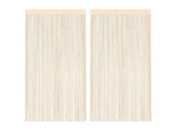 Vidaxl Cortinas De Fios 2 Pcs 100x250 Cm Creme