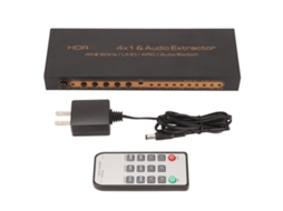 Switch Hdmi LAXISCREED 4k 60hz Hdr 4 Entradas 1 Saída