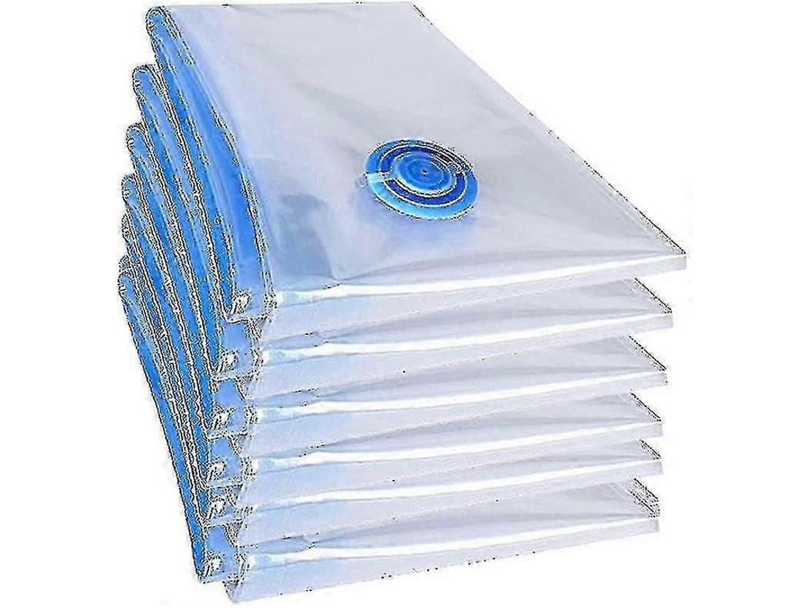 Conjunto De 6 Sacos Armazenamento A Vácuo 60x80cm Para Edredons Plumas E Organização Roupas