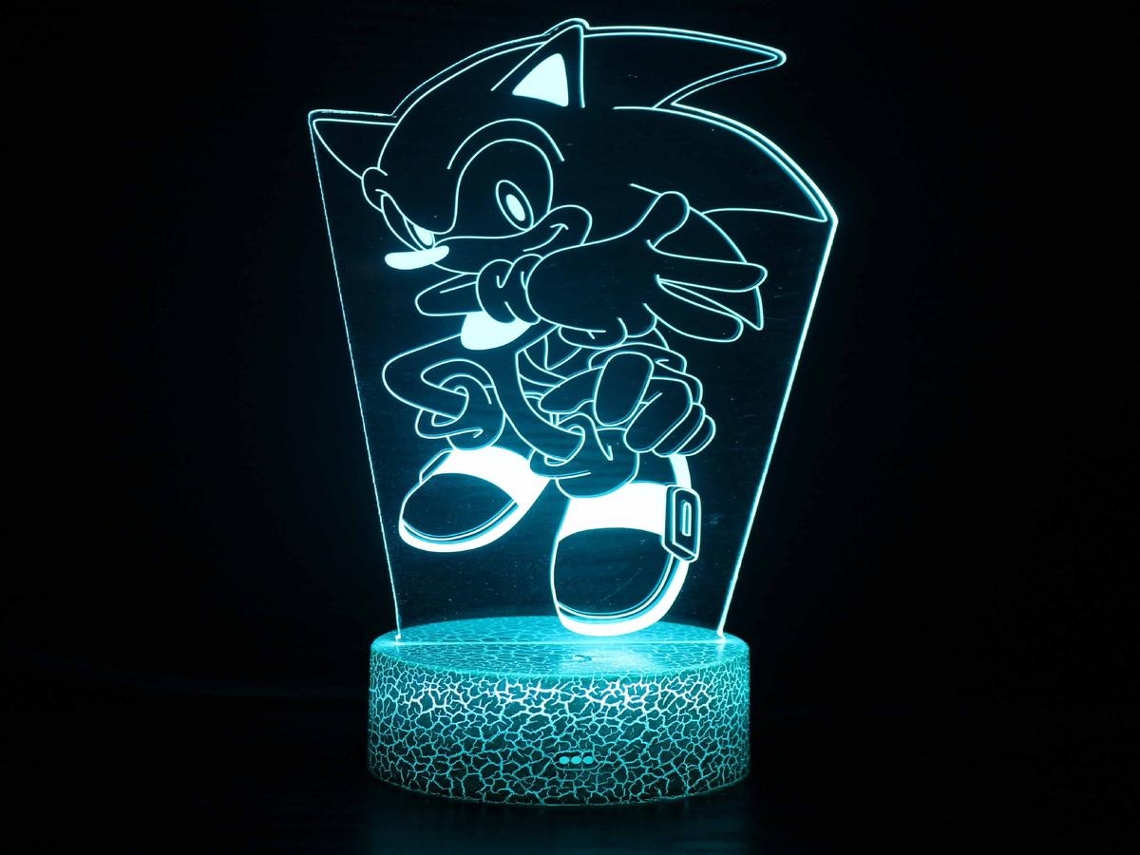 Luminária Noturna 3D Lurelia com RGB para Quarto Infantil e Mesa