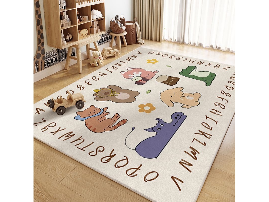 Tapete de Atividades Educativo Antiderrapante, Tapete de Engatinhar para Crianças, Tapete Decorativo para Quarto,estilo 1/40x60cm GERTIZ