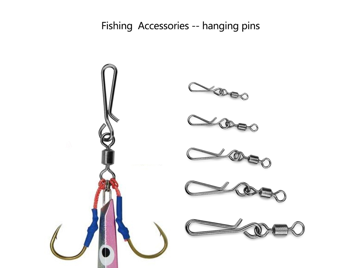 Engates Rotativos Para Pesca Com Conectores De Encaixe Seguro E Anéis Sólidos Acessório De Pesca Vylara