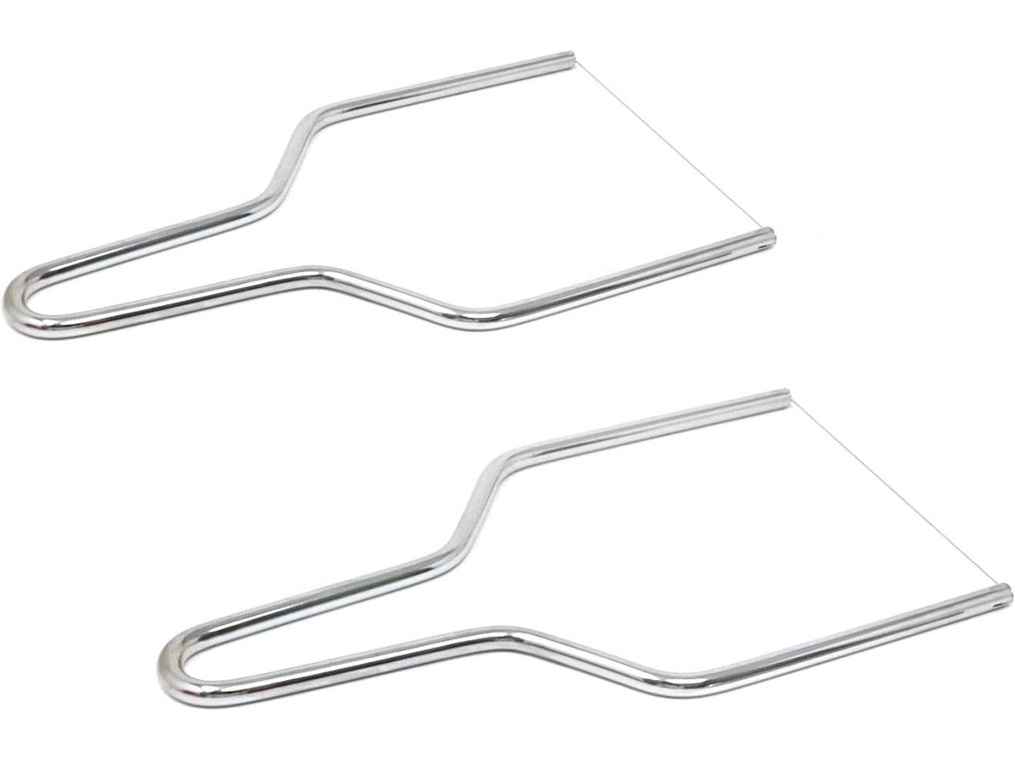 Jogo De 2 Facas Aço Inox Para Cortar Manteiga E Queijo Com Fio. Aquaforge