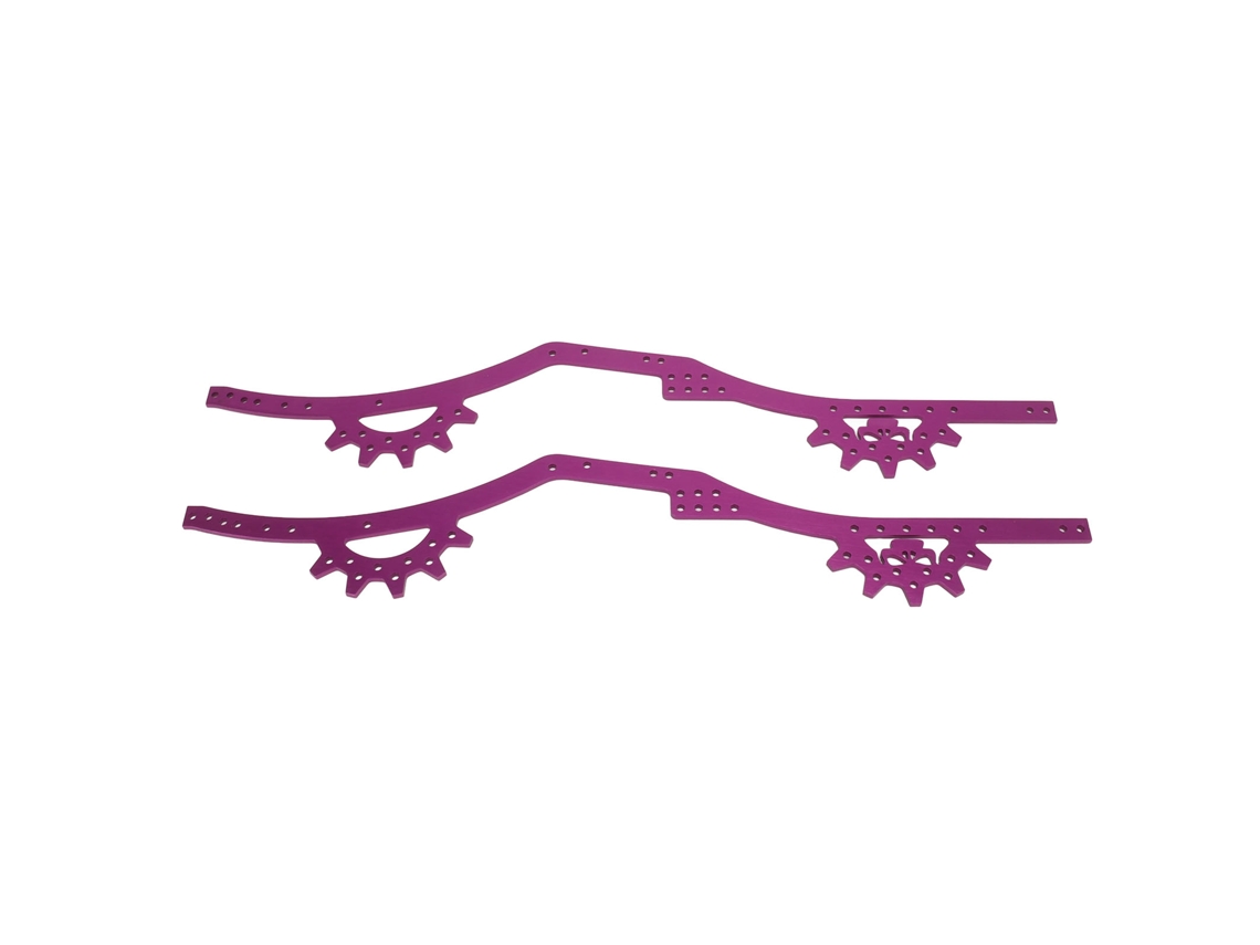Estrutura De Chassi De Rc Em Liga De Alumínio Ajustável Para Axial Scx10 Ii Carro Rc 1/10 Roxo