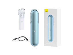 Lurelia Aspirador Portátil Sem Fios Para Carro, 4000 Pa, 30 W, 2000 Mah, 5 V, Usb, Azul