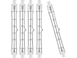 Rebe 5 Peças de Lâmpadas Halógenas R7s 118mm 1000w 230v, Varetas Ajustáveis para Iluminação Residencial, Lojas e Escritórios
