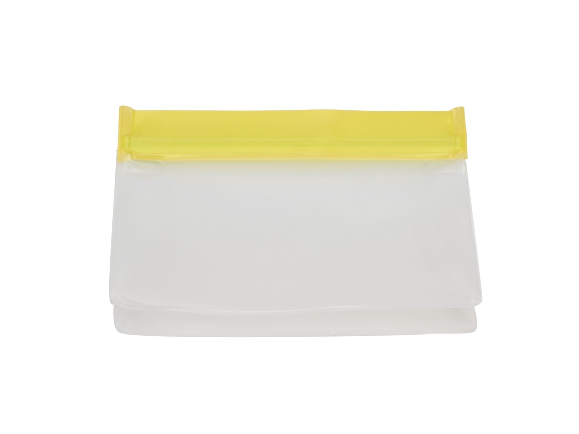 Sacolas de Armazenamento de Alimentos Reutilizáveis À Prova de Vazamento Silicone Amarelo Média S/MARCA