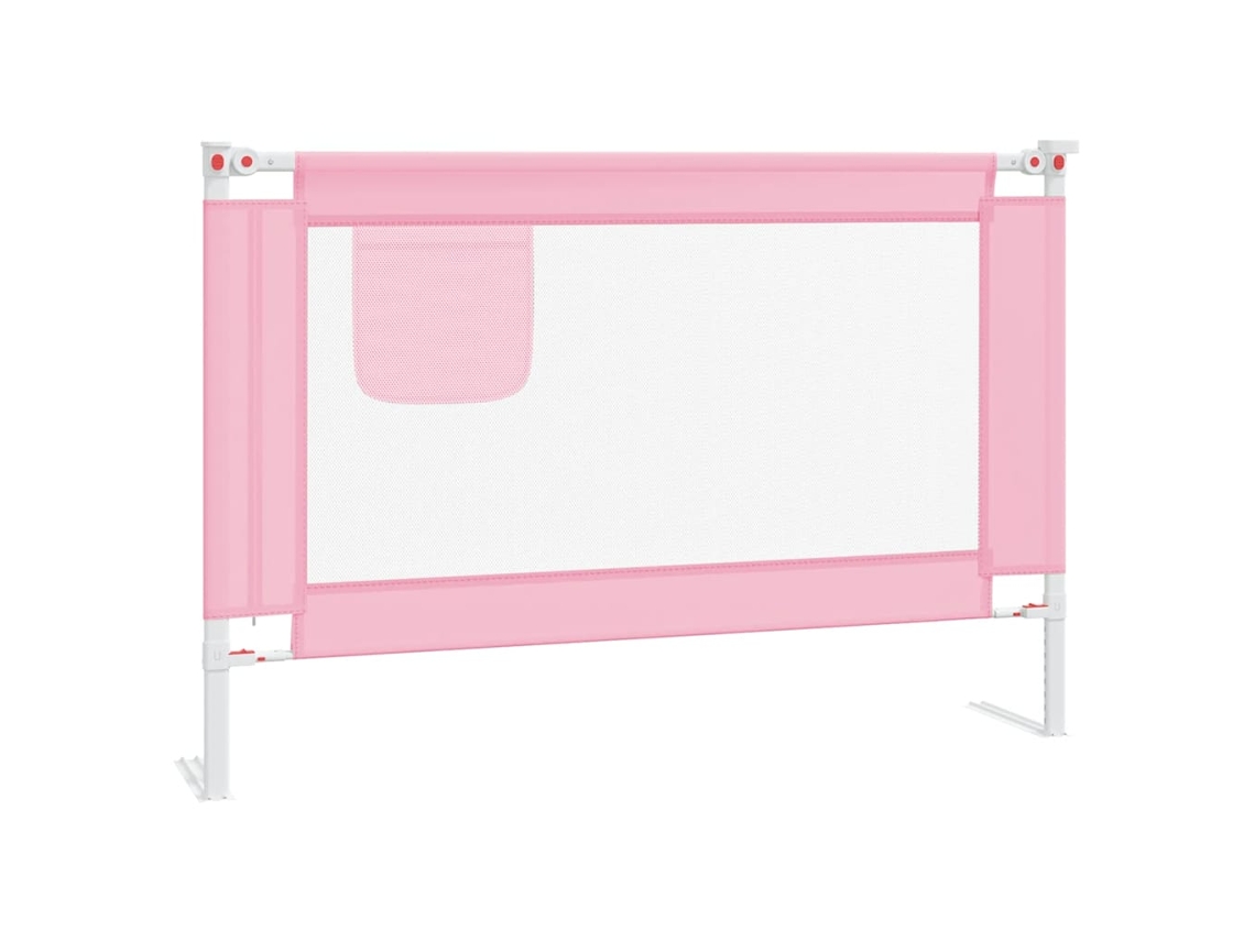 Conjunto 1 Grade De Cama Vidaxl Cor-de-rosa Tecido (100 X 25 X 95 Cm)