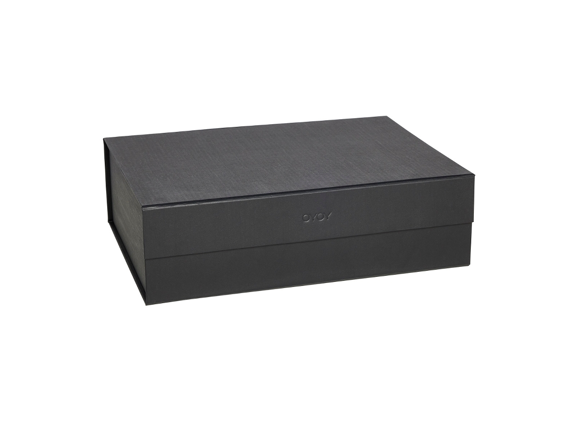 Caixa organizadora Oyoy Living marrom, 45 cm x 33 cm x 15 cm