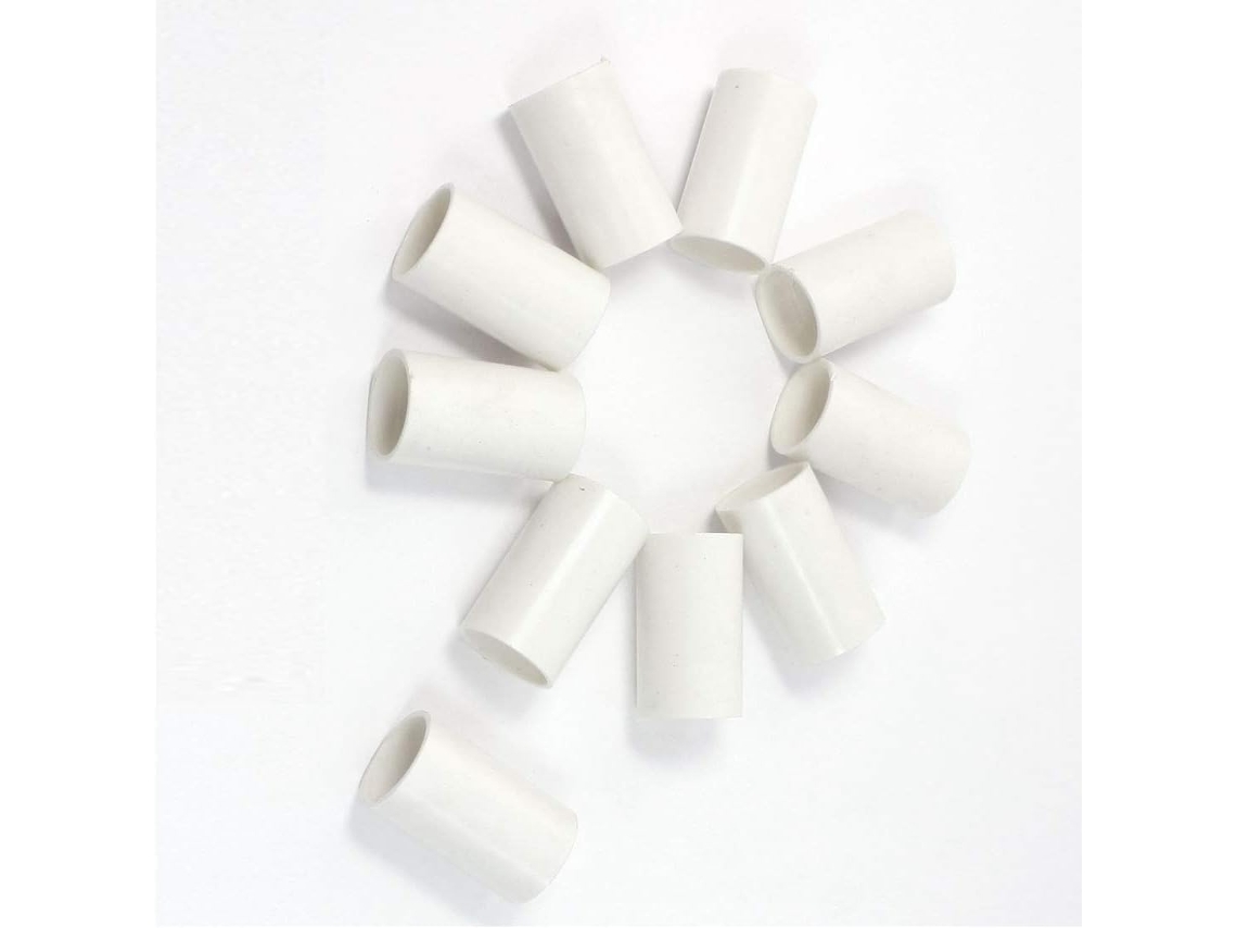 Tubo Vinil Branco Clorado, 20 mm, com adaptador, pacote com 10 CHABERLU