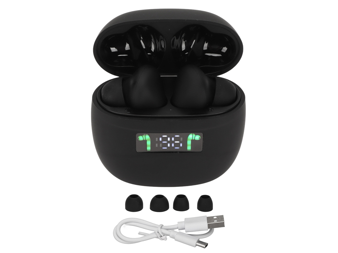 Fones Mali tradutores, suportam 144 idiomas, online, display digital, sem fio, preto