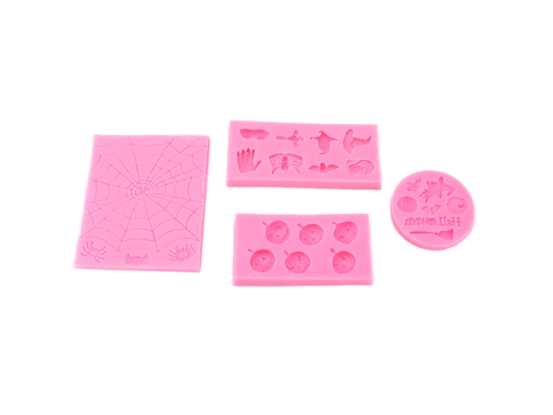 Mold De Silicone Halloween Resistente A Alta Temperatura Fácil De Usar