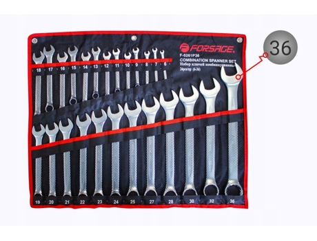Forsage Zestaw Kluczy Pl Ocz. 25szt. Rockforce / Wmc (6 36mm)