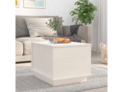 Vidaxl Mesa De Centro 40x50x35 Cm Madeira De Pinho Maciça Branco