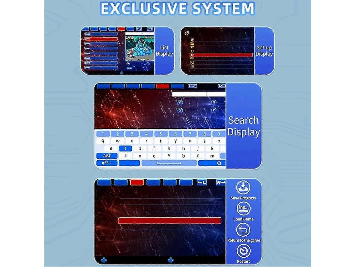 Console de Videogame X39pro com 32 Gb RAM, Tela 4,5 polegadas, Suporte para 2 Jogadores GOKOCO
