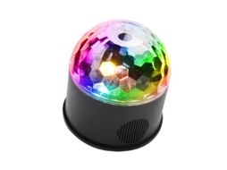 Bola de cristal mágica LED com controle de voz USB DJ luz colorida para carro discoteca luz noturna tamanho: notas, slowmoose