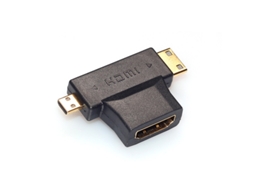 Adaptador HDMI Fêmea para Mini e Micro HDMI Macho T