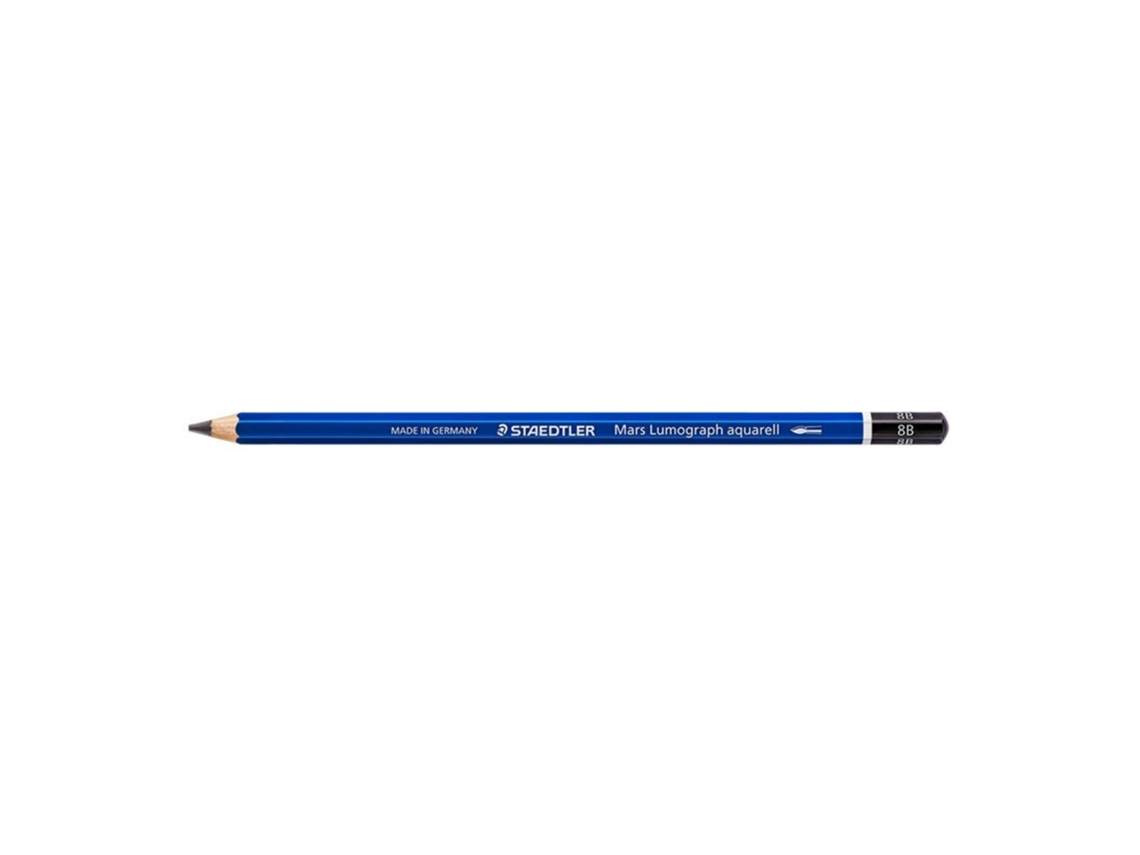 Lápis de Grafite Aquarelável STAEDTLER Mars Lumograph Aquarel, Mina 8b